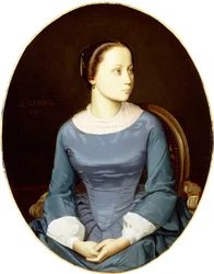 青の若い女、1852