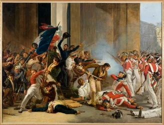 フランス：1830年7月29日、ルーブル美術館の占領、スイス衛兵の虐殺