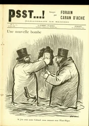 ジャン・ルイ・フォラン（1852-1931）が描いた「Psst...」のイラスト。