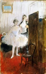 ドレッシングルーム、1890年頃（パステル、ガッシュ、紙）