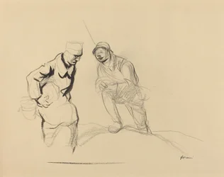 二人の兵士、191419年頃。