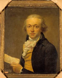 ジョゼフ・ドロネー（1746～1794）は国民議会と大会の議員であったが、その肖像画。ジャン・ルイ・ラヌーヴィル（1748-1826）の絵画