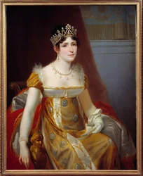 インプレス・ジョセフィーヌ・ドゥ・ボーアルネ（1763-1814）の肖像 ヴィクトール・ヴィガー・デュ・ヴィノー（ヘクトール・ヴィガー（1819-1879）と呼ばれる）の絵画 1863年日。1,15x0,89 m Malmaison, musee du chateau - Empress Josephine de Beauharnais (1763-1814) の肖像。ヴィクトル・ヴィーニュの絵画