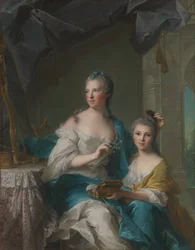 マダムマルソリエとその娘、1749年。