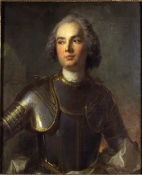 シャルル・ギヨーム・ルイの肖像、ブロイエ侯爵、セニル・メニル、1734