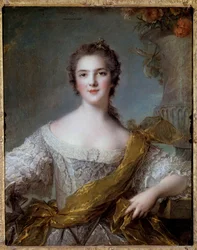 ルイ15世の娘ヴィクトワール・ド・フランス（1733-1799）夫人の肖像 ジャン・マルク（Jean-Marc）・ナティエ（1685-1766）作 1748年 日 0,81x0,64 m