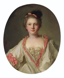 マリー・テレーズ・ジェフリンの肖像（1715～1791年）、フェルテ・インボー侯爵、1739年。