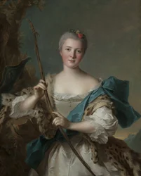 ダイアナとしての女性の肖像、1752