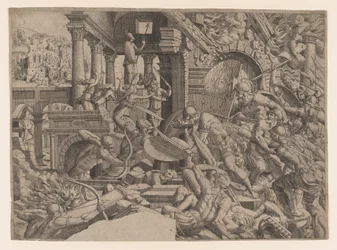 トロイの略奪、1535-55年。