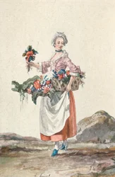 La Bouquetiere Garcon Cafetier、18世紀、1903