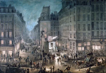 ルコール広場のパレード、1823