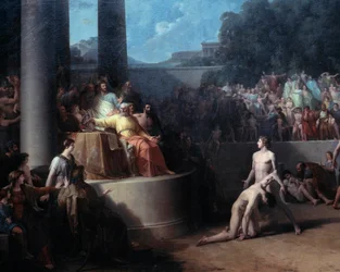 オリンピック競技 ジャン・ピエール・サンウルス（1752-1809）の絵画 18世紀 ジュネーブ美術史博物館