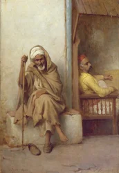休むアルジェリア人男性、1882年