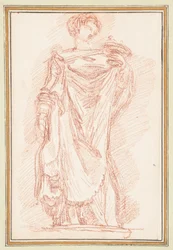 キトン着男性立像