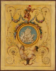 1781年、ヴェルサイユ宮殿のアルトワ伯爵のトルコ式キャビネットの扉パネル。