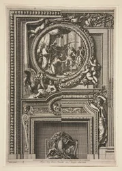 大きなローマの暖炉