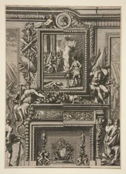 大きなローマの暖炉