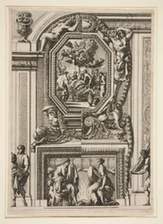 大きなローマの暖炉