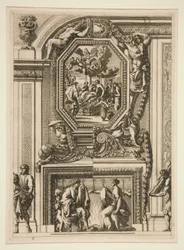 大きなローマの暖炉