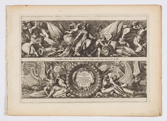 「フリーズ、葉または海のトリトン、ローマ風」のタイトルページ