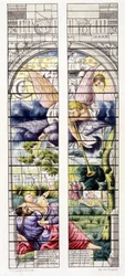 ジャン・クーサン（1490-1560）が描いた黙示録の場面の複製品、ヴァンセンヌの聖礼拝堂