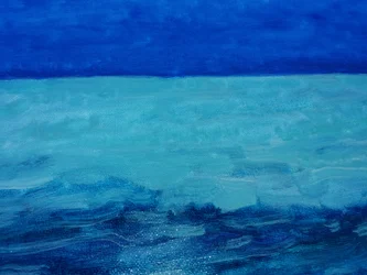 湖での夜の反射