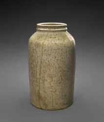 ジャー、c。 1850-1860（アルカリ釉石器）