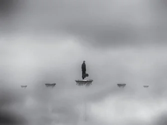霧の中の孤独な旅人