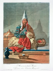 「モンゴル韃靼人のラマ」、19 世紀