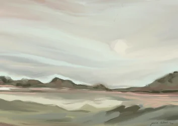 穏やかな抽象風景