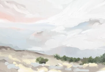 静かな砂漠の空