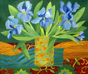 アイリス 2014年（キャンバスにアクリル画）