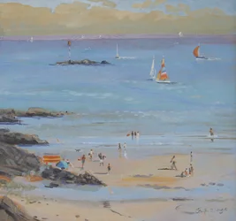 Salcombe Millbay Morning（油彩・キャンバス）