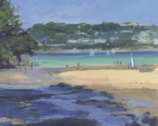 Salcombe Millbay Morning（油彩・キャンバス）