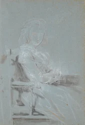 Ulrike Elenora Wedel Jarlsberg、旧姓ブロックドルフの肖像画の習作