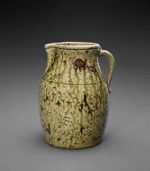 投手、c。 1868-1900（アルカリ釉石器）