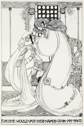 彼女は私の顔に手を置くからだ。