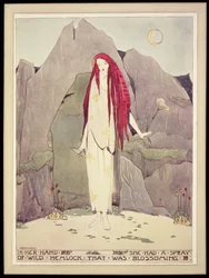 1891 年に出版されたオスカー ワイルドの「ザクロの家」のイラスト、このコピーは 1915 年