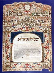 ユダヤの結婚契約書 "Ketubah"