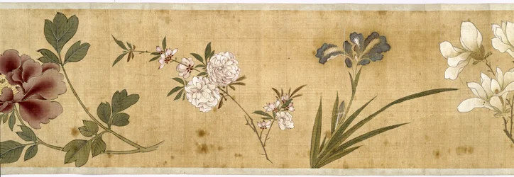 百花、17世紀初頭（シルク塗装）（詳細：207347-58も参照）