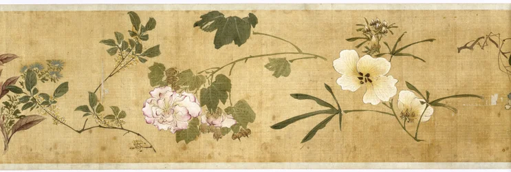 百花、17世紀初頭（シルク塗装）（詳細：207347-58も参照）