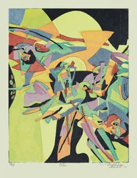 クライティ、2013年（木版画）