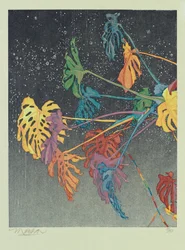 二部作A、2011年（木版画）