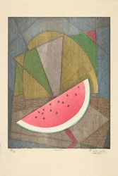貼り絵、2020年（木版画）