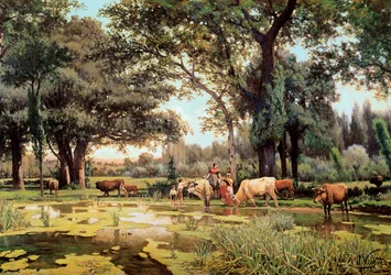 夏。（1843-1894）。1880年代。バルセロナ。カタルーニャ国立美術館