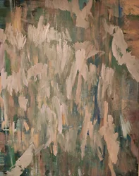 抽象的な森の絵画