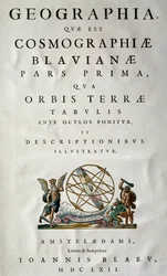 ジョアン・ブラウ（1596-1673）のアトラス「Atlas Maior, sive cosmografphiae Blaviana」。