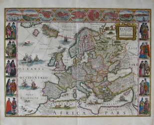 『Atlas Maior』所収のヨーロッパ地図