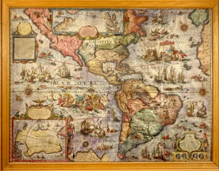Joan Blaeu氏が作成したアメリカの地図