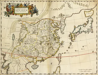 「Atlas Maior Sive Cosmographia Blaviana」からの中国の地図、1662年